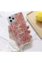 Fashion Luxury Metal with Gold Ring with Stand Movable 3D Water Liquid Phone Case Cover Cover for iPhone 14 - 2