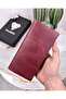With Phone Compartment - Genuine Leather - Magnetic - Multi-Compartment - Wallet and Card Holder Tumbled Leather 2047 - 4