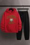 Unisex Special Design California Top Bottom Tracksuit Set