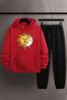 Unisex Special Design Larks' Tongues In Aspic Top Bottom Tracksuit Set