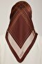 Silk Scarf Nostalgia - 8845-09 Bitter Brown Twill - 4