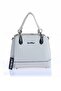 Dm-802 Black Detailed Striped Women's Hand and Shoulder Bag Cream - 2