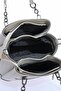 Dm-802 Black Detailed Striped Women's Hand and Shoulder Bag Cream - 4