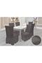 6 Pieces of Elastic Chair Covers with Pleated Skirts_Kakao