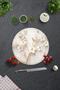Glass Cutting Board - Glass Cutting Board |   White Flower - Gold |   Diameter32Cm - 2