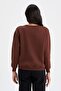 Relax Fit Crew Neck Printed Thick Sweatshirt Fabric Sweatshirt Y8457az22au - 5