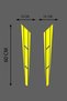 Hood Sticker 2 Pieces 10*60 Cm Double Strip Hood Covering Foil Accessory Modified Adhesive Sticker - 2