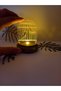 Plexiglass Lighted Cage Birds 3D Wooden Base Gift Table Ornament - 2