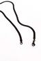 Flat Italian Model Snake Snake Necklace 316 L Steel Black Men's Chain - 3