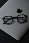 Cheryl Unisex Women Men Black Blue Light Protected Blue Block Transparent New Season Vintage Glasses - 2