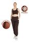 Dark Brown Fleece Crop Top Soft Textured Flexible Raised Diver 5065 - 2