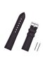 Dark Brown Sports Genuine Leather Watch Band Strap 20mm