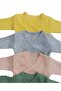 Long Sleeve Self-Glove Snap Fastened Double Breasted Badi (Pack of 5) White-yellow-gray-salmon-mold - 5