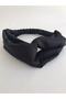 Black Satin Knot Hair Band