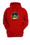 Car Printed Red Sweatshirt