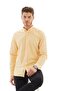 Yellow Slimfit Cotton Oxford Lycra Collar Buttoned Long Sleeve Men's Shirt