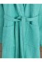 Adult Women's Bathrobe Curly Shawl Collar - 2