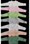 Long Sleeve Self Gloves Double Breasted Badi with Snap Fasteners (Pack of 7) Cream-pink-teal-gray-white-salmon-mold - 3