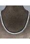 Zircon Stone Waterway Steel Necklace - 3