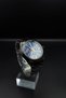Men's Wristwatch Black Steel Blue Dial Wristwatch - 2