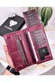 With Phone Compartment - Genuine Leather - Magnetic - Multi-Compartment - Wallet and Card Holder Tumbled Leather 2047 - 2
