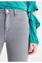 Montpellier Women's Gray High Waist Ankle Length Slim Leg Skinny Lycra Jeans - 2