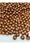 12mm Brown Acrylic Beads with Beads Inside, Jewelry, Bag Making Beads (100Gr, ~100 Pieces) - 2