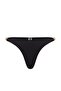 Siyah Aksesuarlı Brazilian Normal Bel Bikini Altı TBESS22BA0046 - 7