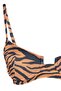 Zebra Desenli Balconette Kaplı Bikini Üstü TBESS21BU0018 - 7