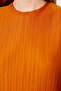 Orange Padded Shift/Plain Pleated Midi Knitted Dress TWOSS23EL00358 - 5
