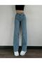 Rita Gold 90's Women's Mid Snow Loose Stretch Fabric Super High Waist 90's Denim Jeans Pants - 7