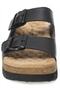 33235Z Recast Double Band Black Women's Slippers - 3