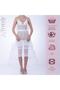 Ec243 Evening Dress Size 3 Trendy Tarlatan - 6