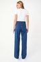 Gold High Waist Wide Leg Jeans, Loose Cut Denim Jeans - 2