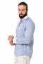 Ch192 White Collar Cuff Blue Striped Shirt - 3