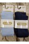 Newborn Pantyhose Baby Socks Blue-dark blue Set of 2