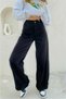 Women's Black High Waist Wide Leg Jeans