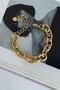 Steel ring chain bracelet (22 cm) - 3