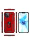 Apple iPhone 12 Pro Max Case Zore Vega Tank Ring Stand Cover - 4