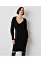 V-Neck Knitwear Dress - 3
