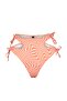 Soyut Desenli Cut Out Detaylı Yüksek Bel Normal Paça Bikini Altı TBESS23BA00048 - 7