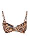 Zebra Desenli Balconette Kaplı Bikini Üstü TBESS21BU0018 - 6