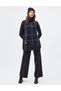 Sewn Detailed Turtleneck Knitwear Tunic Black