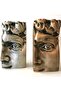 Home Decor Decorative Double Bronze-silver Concrete Antique Face Sculpture Trinket Accessory Set - 3
