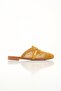 Women's Closed-Front Wicker Dowry Slippers Mustard Yellow - 5