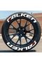 Falken White Elastic Text Sticker - 3