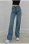 Rita Gold 90's Women's Mid Snow Loose Stretch Fabric Super High Waist 90's Denim Jeans Pants - 2