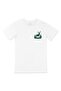 White T-Shirt with Deer Pocket Logo Design
