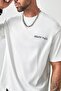 Men's White Mount Fuji Printed Oversize T-shirt - 2