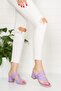 Women's Fancy Thick Heeled Slippers - 3